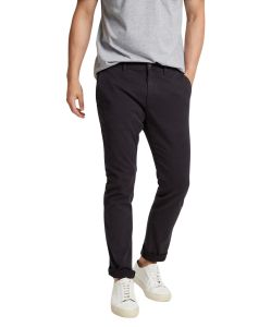 Cross Chino-Hose im Tapered Fit in Anthrazit-Färbung