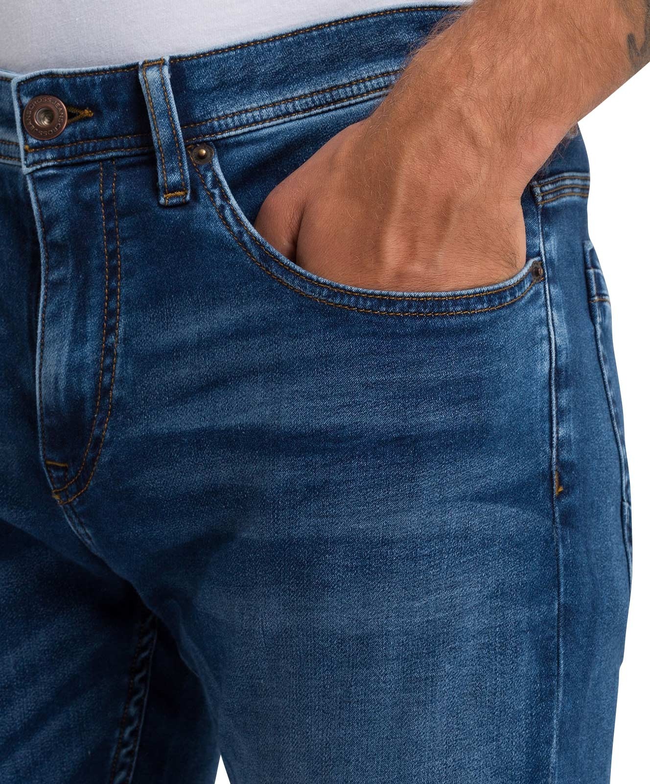 Herren Jeans Jimi von Cross in Mid Blue