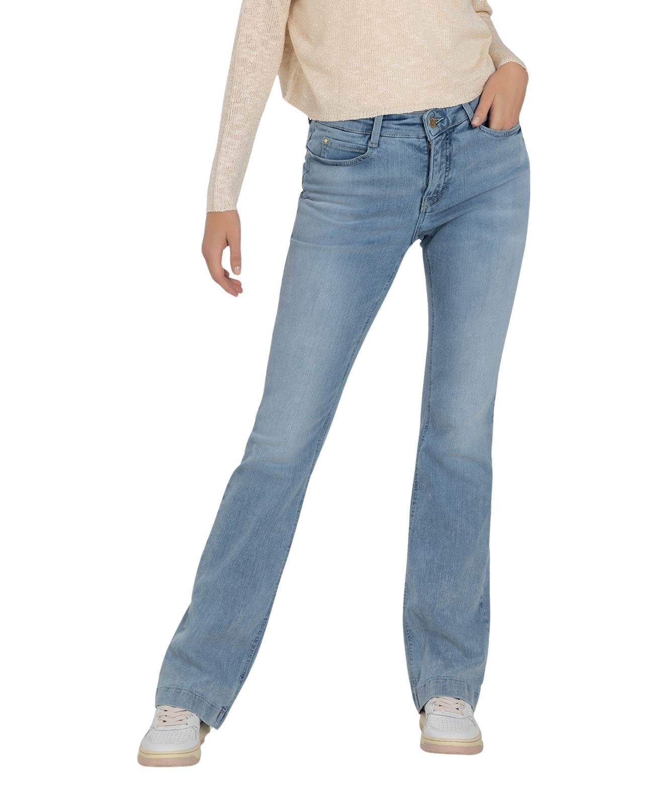 Damen Jeans Dream Boot Authentic von MAC in Summer Blue Clouds Wash