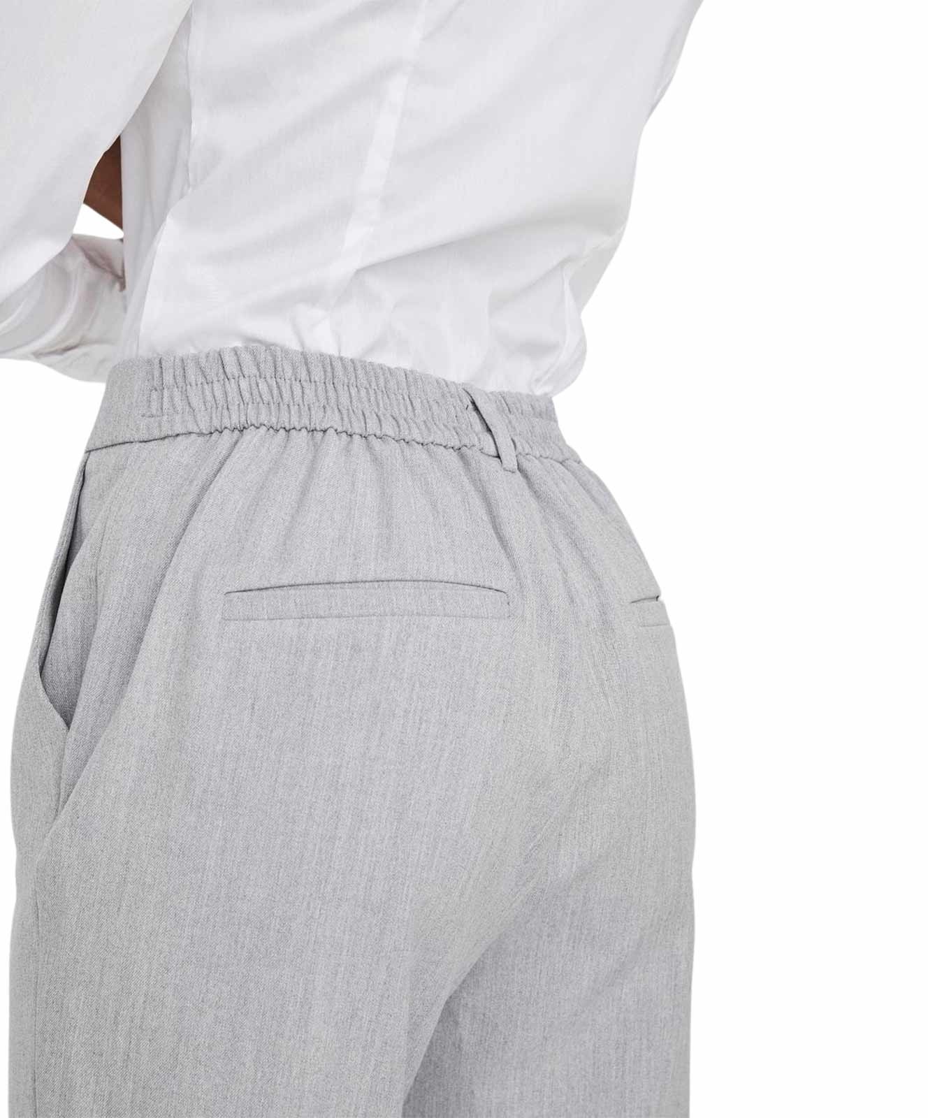 Damen Hose Maya von Vero Moda in Light Grey Melange
