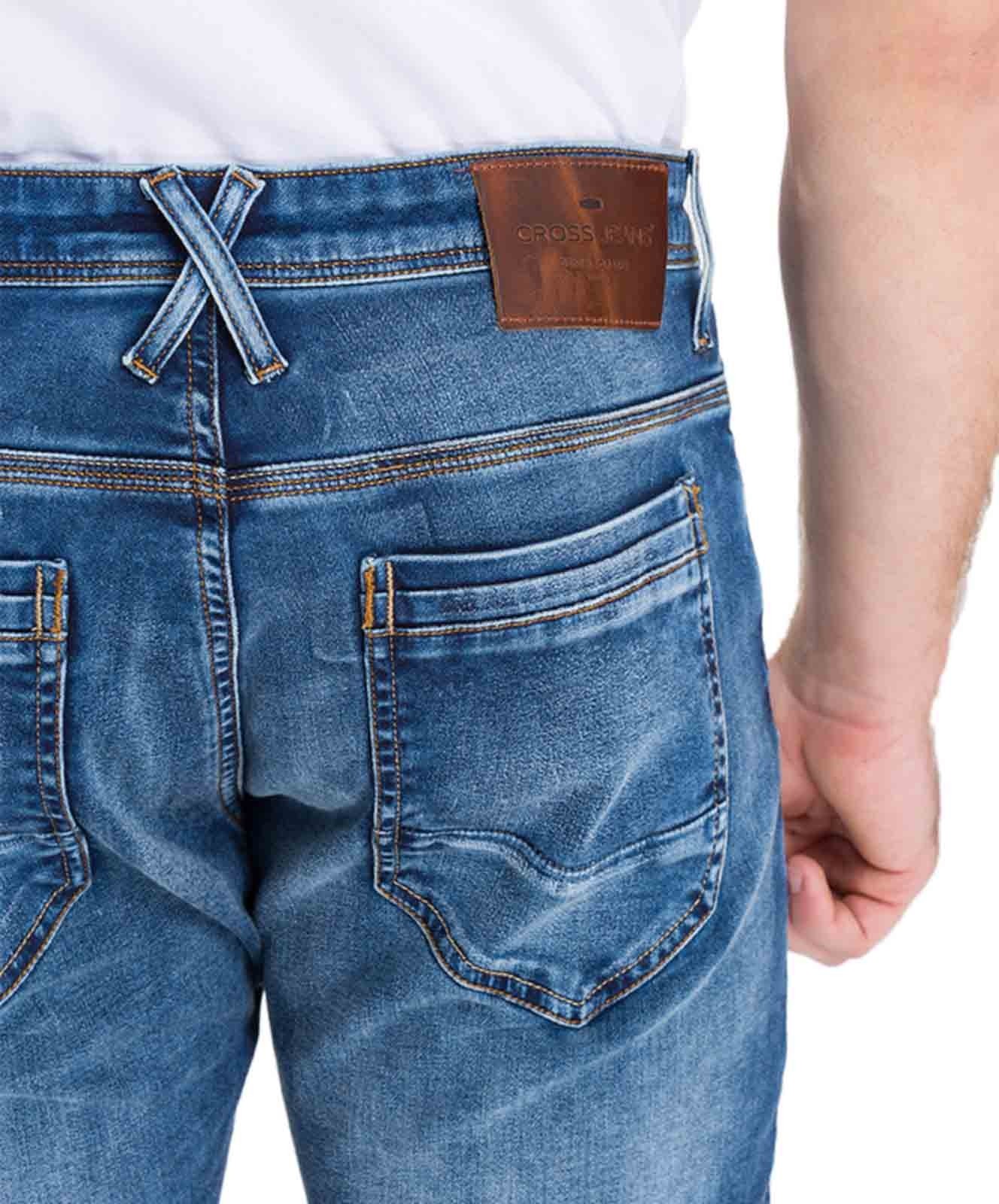 Herren Jeans Jimi von Cross in Dark Mid Blue