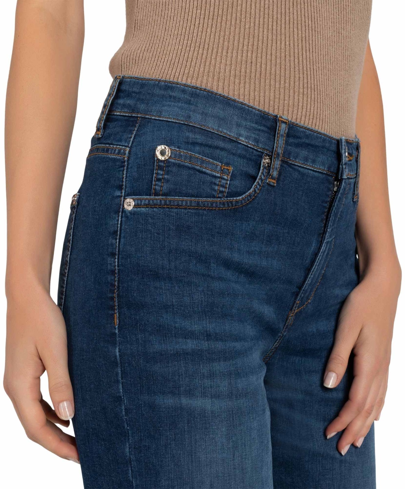 Damen Jeans Culotte von MAC in Basic Blue Stone
