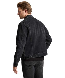CROSS Jeansjacke mit Regular Fit in schwarzer-Waschung
