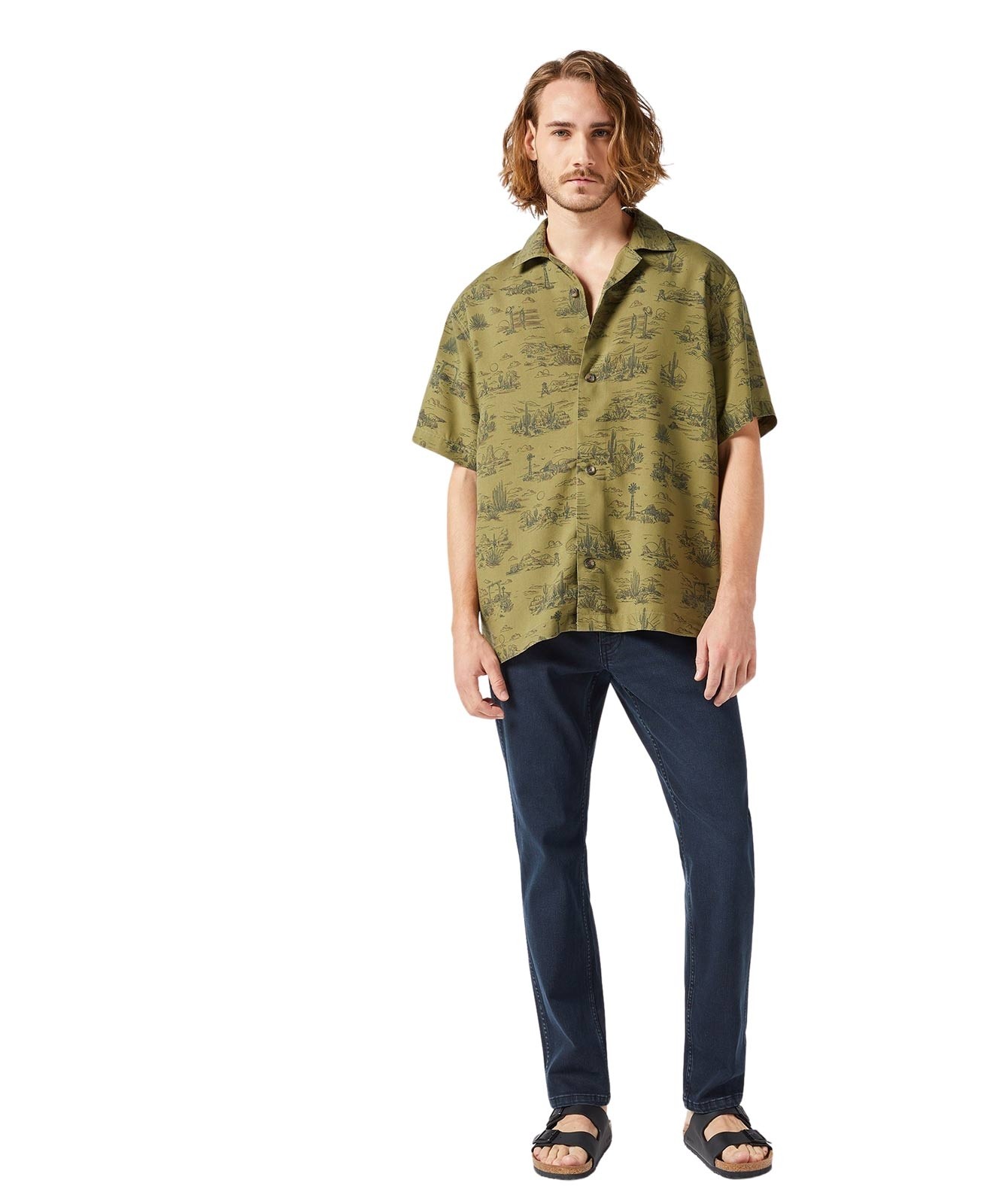 Herren Jeans River von Wrangler in Cloudy Skies