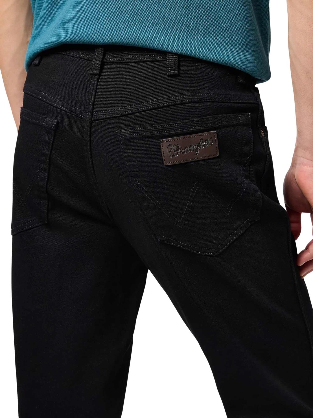 Herren Jeans Texas Stretch  von Wrangler in Black Overdye
