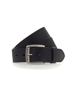 Mustang Gürtel aus Vollleder mit Glanz in Schwarz