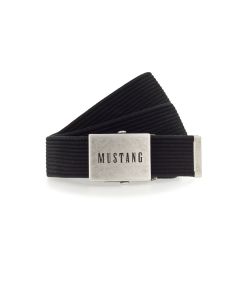 Mustang Stoffgürtel mit gewaschenem Rillenband