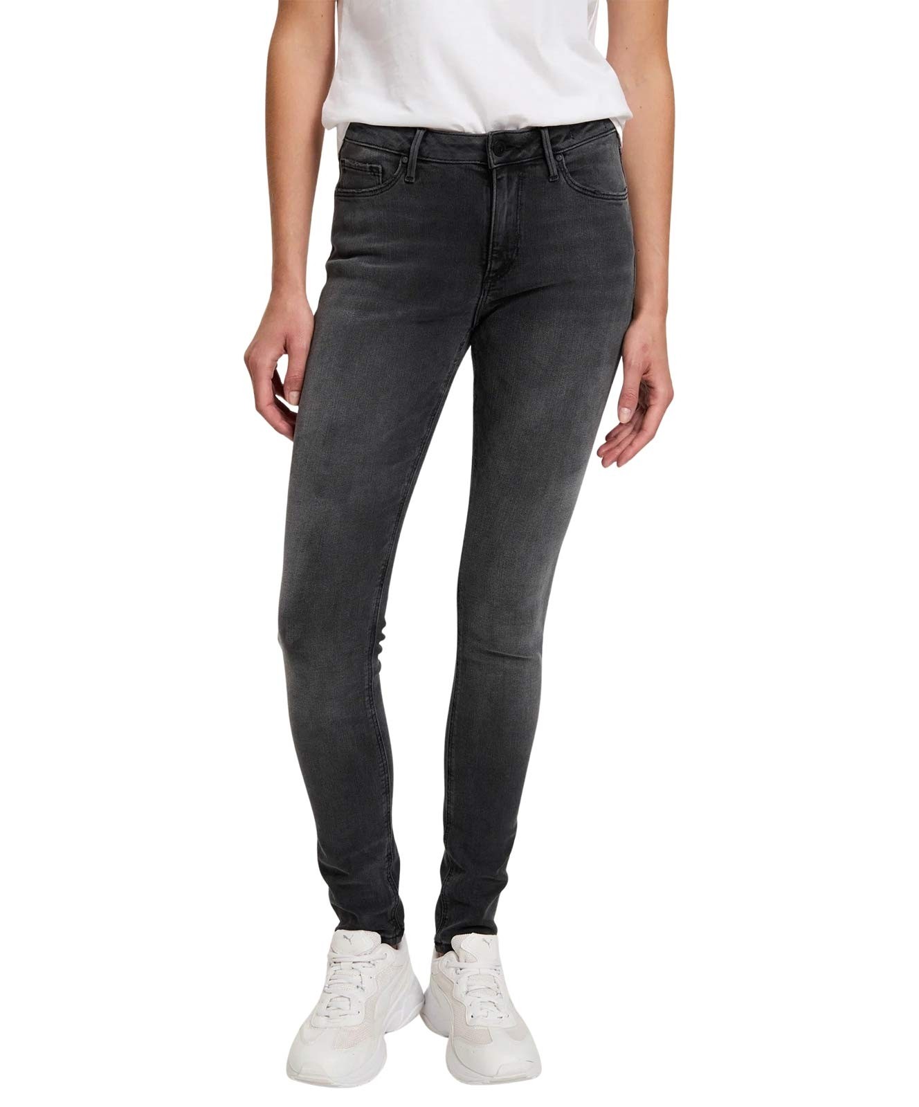 Damen Jeans Alan von Cross in Anthrazit