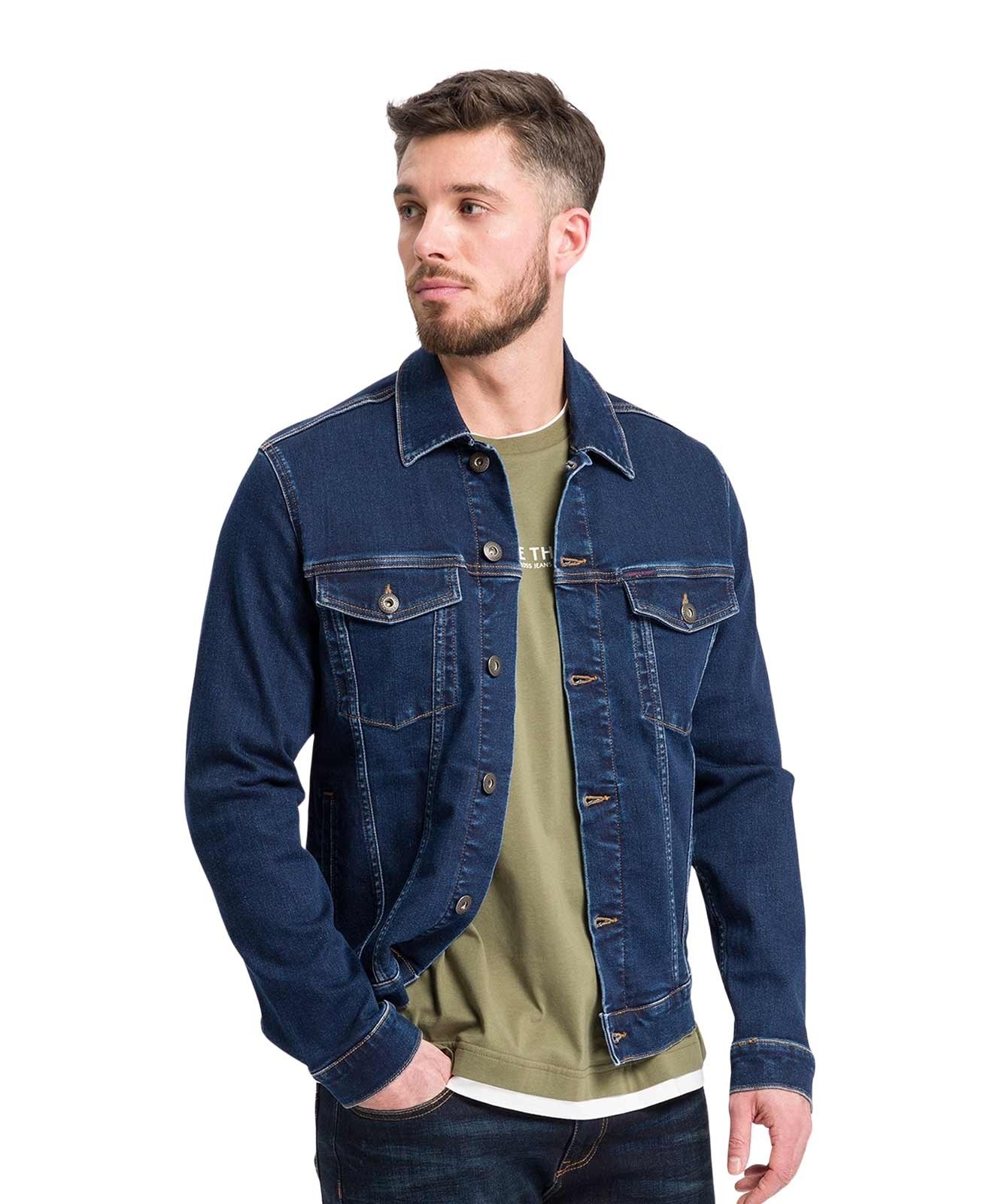 Herren Jacke Regular Jacket von Cross in Dark Blue