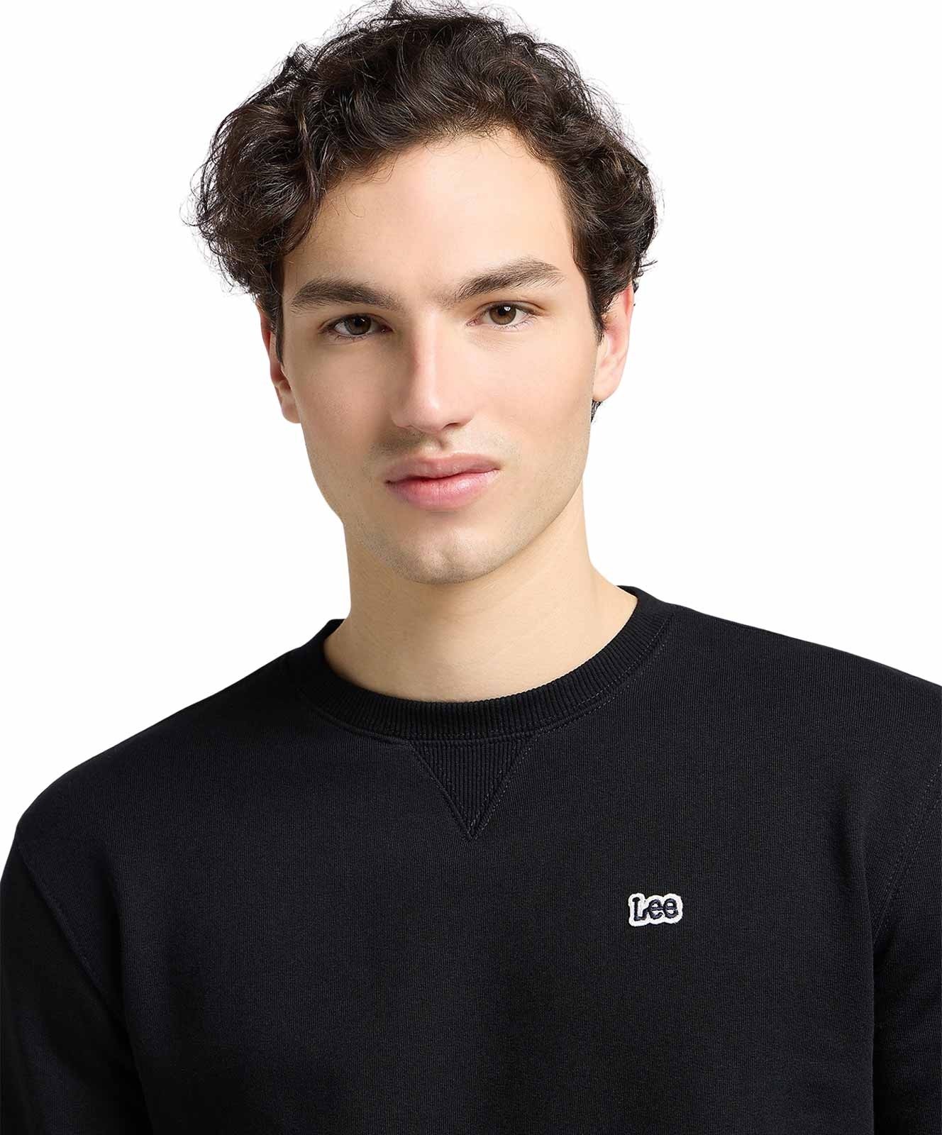 Herren Pullover Patch Crew von Lee in Black