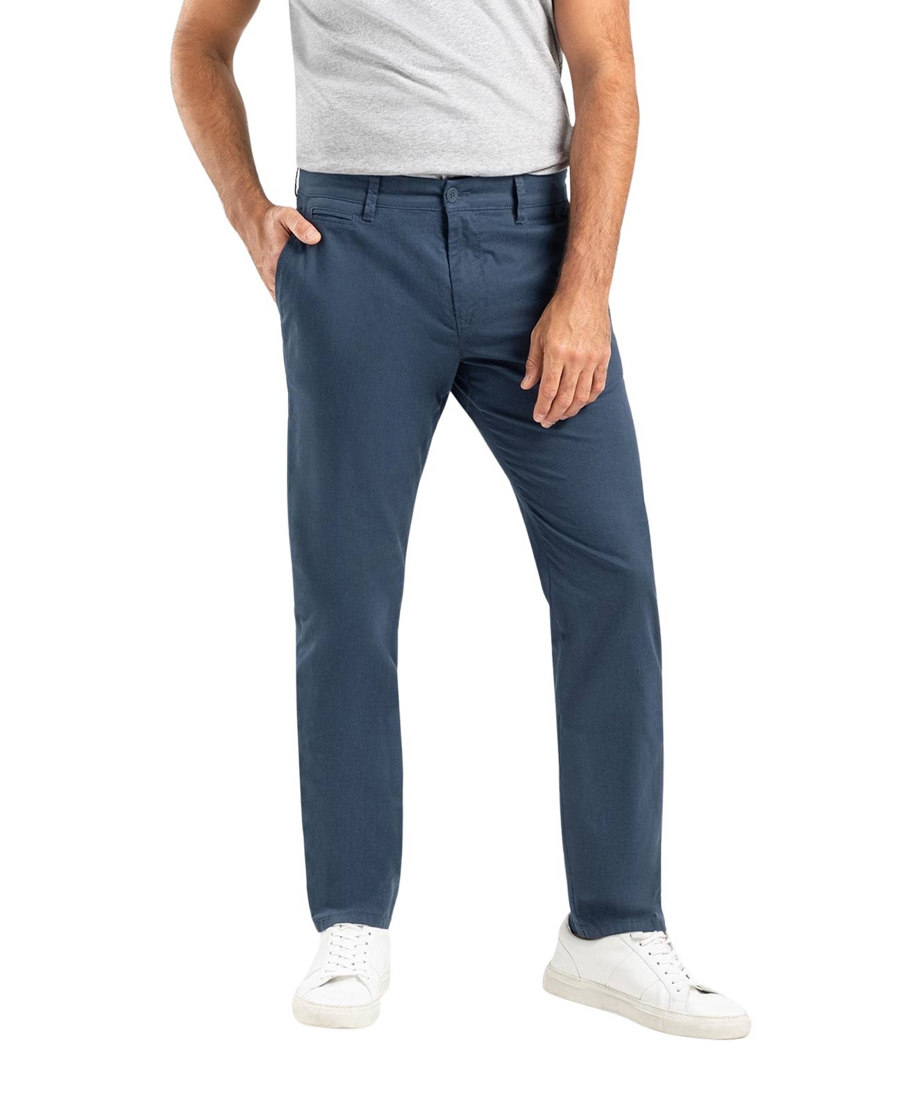 Herren Hose Lennox Printed von MAC in Midnight Blue Stripes