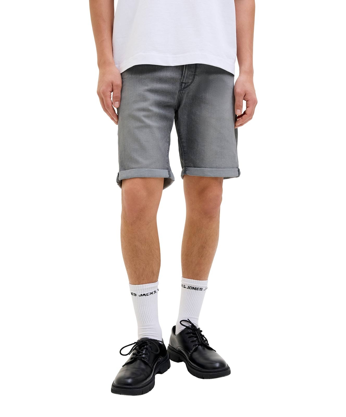 Herren Jeans Rick Fox von Jack & Jones in Grey Denim