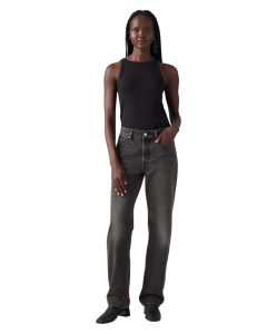 Levi's 501 90s Jeans mit geradem Bein in schwarzer Waschung