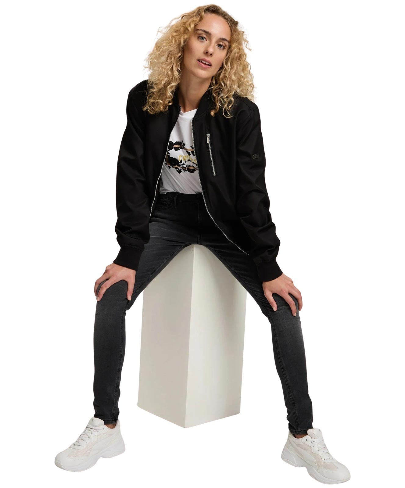 Damen Jeans Alan von Cross in Anthrazit