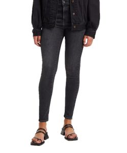 Levis 720 High Waisted Skinny Jeans in Black Mustang