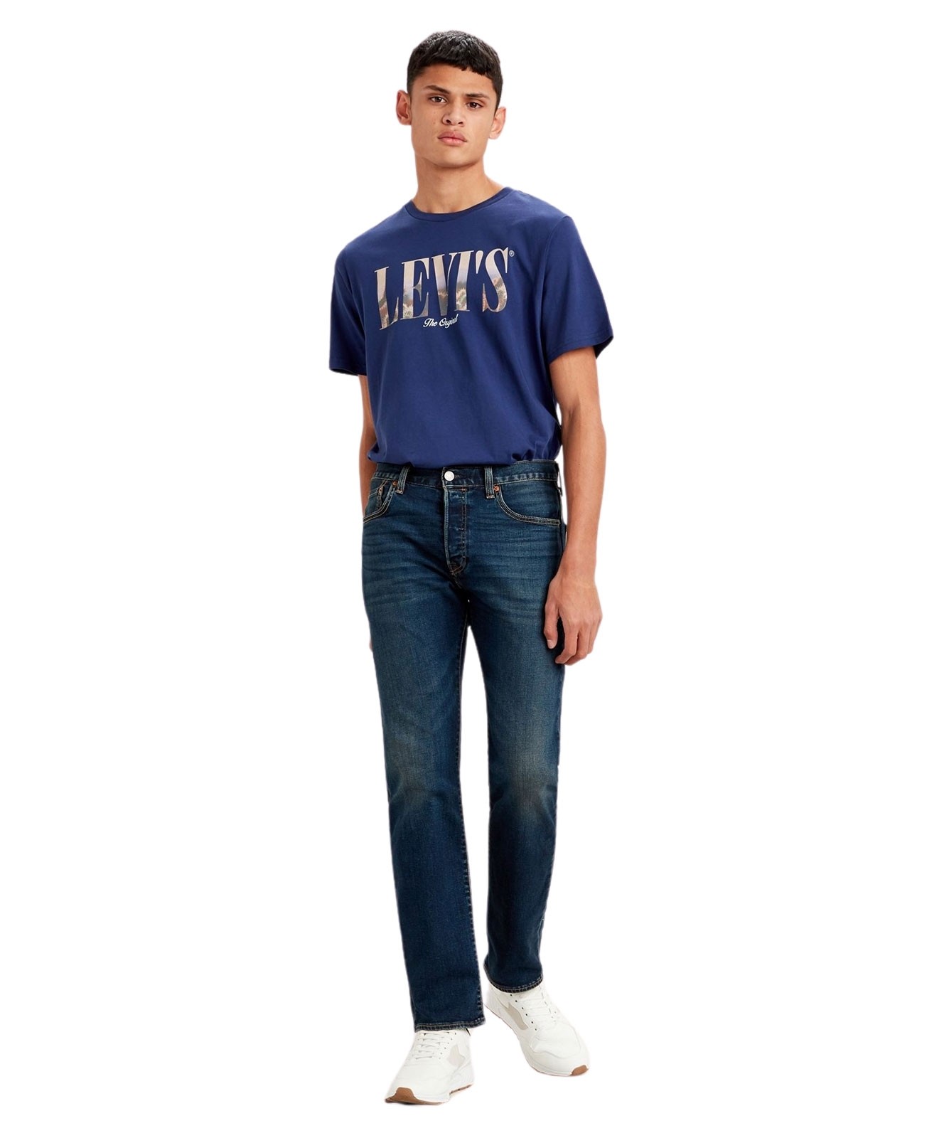 Herren Jeans 501 von Levis in Block Crusher