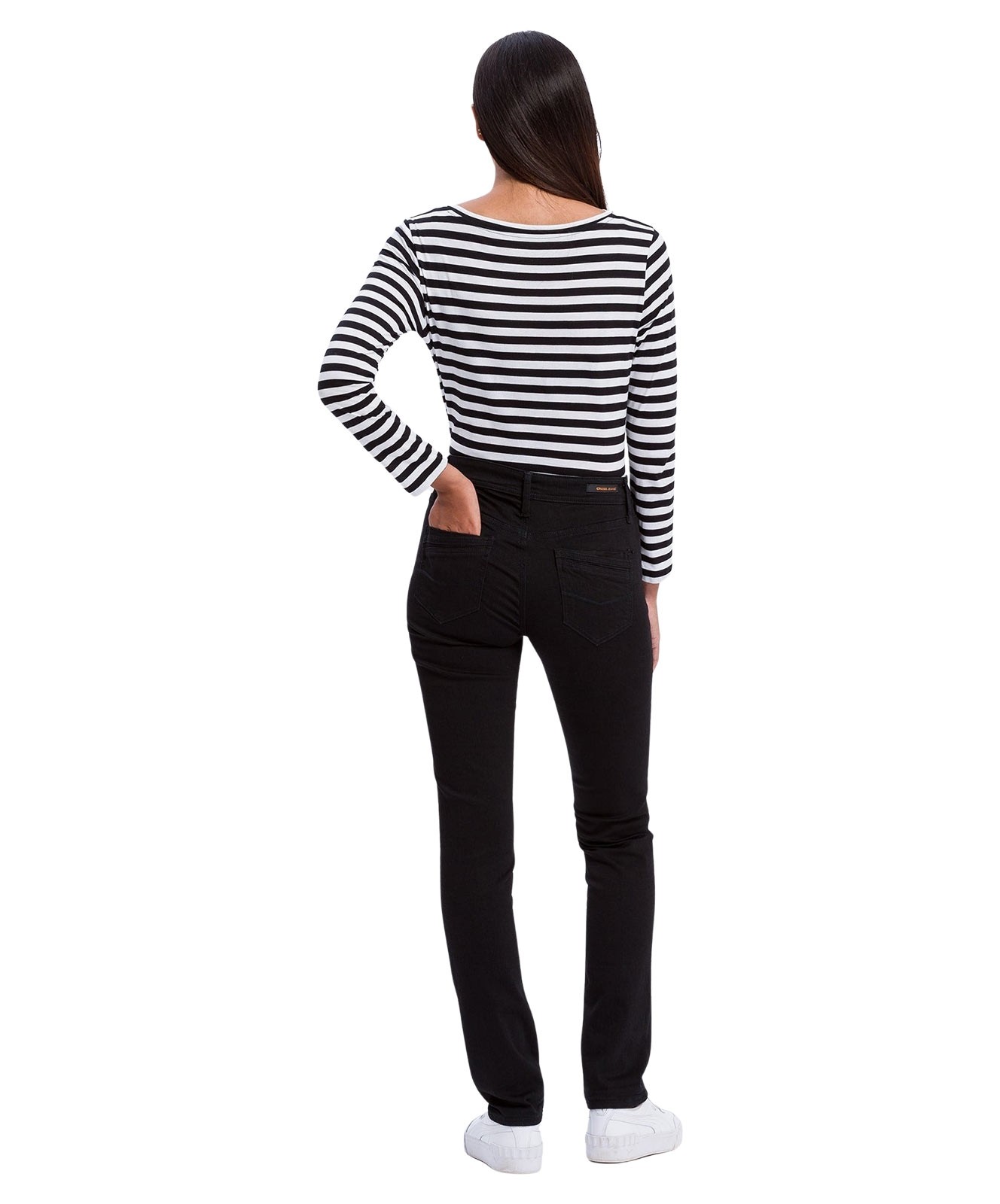 Damen Jeans Anya von Cross in Black