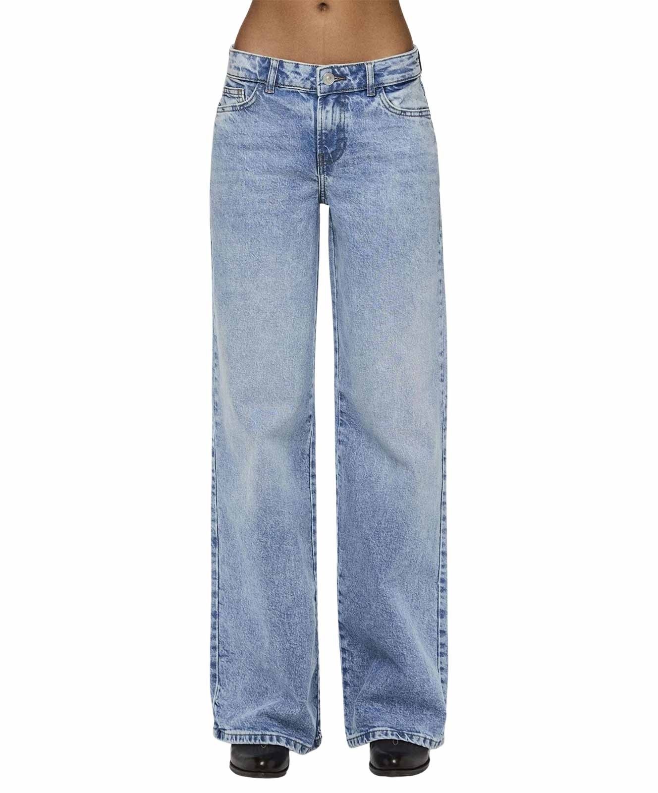 Damen Jeans Selma von Pieces in Light Blue Denim