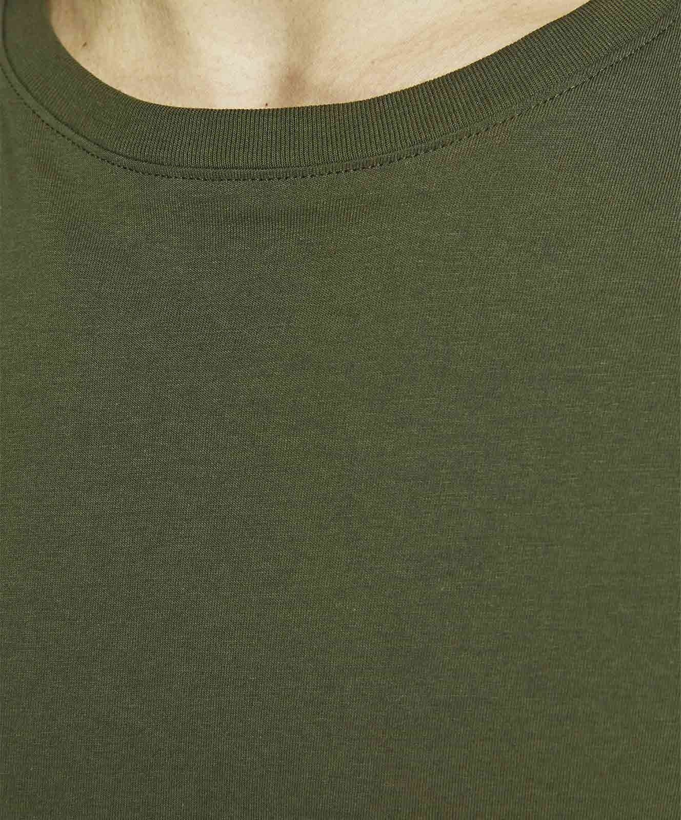 Herren Shirt Organic Basic Tee von Jack & Jones in Olive Night