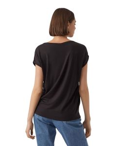 Vero Moda T-Shirt AVA mit Rundhals in Schwarz