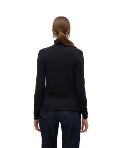 Vero Moda Strickpullover Iris in Schwarz mit Rollkragen