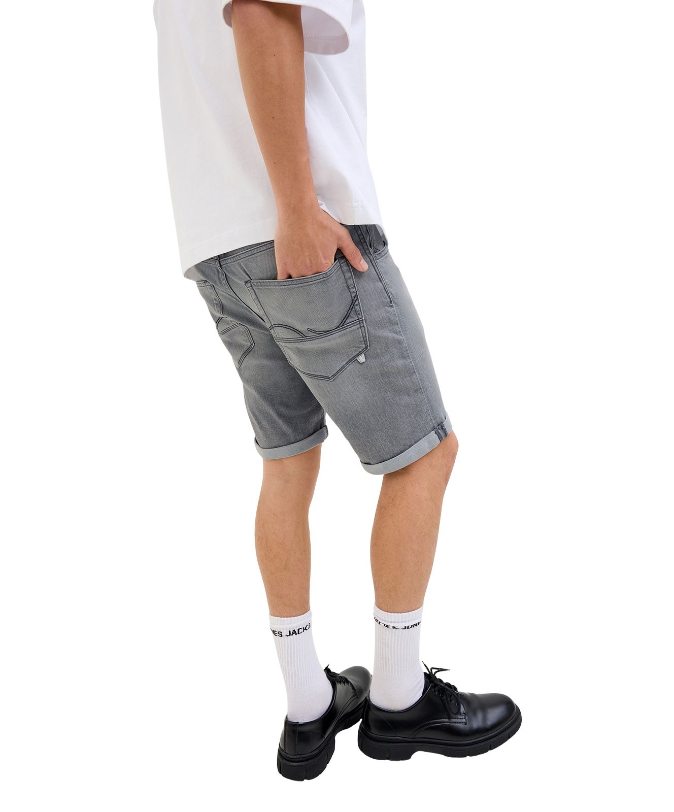 Herren Jeans Rick Fox von Jack & Jones in Grey Denim