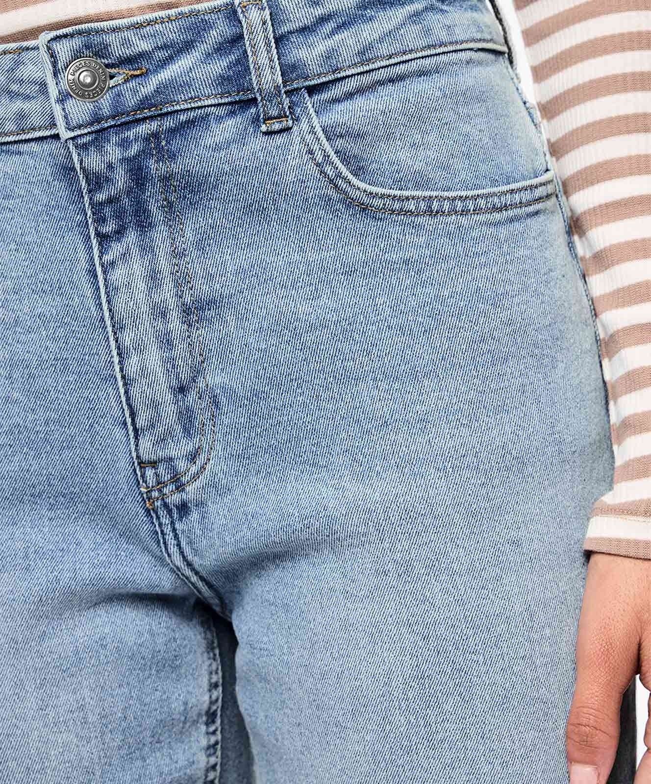 Damen Jeans Bella von Pieces in Light Blue