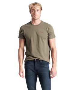 Levi‘s Herren T Shirt Original Housemark in Olivgrün