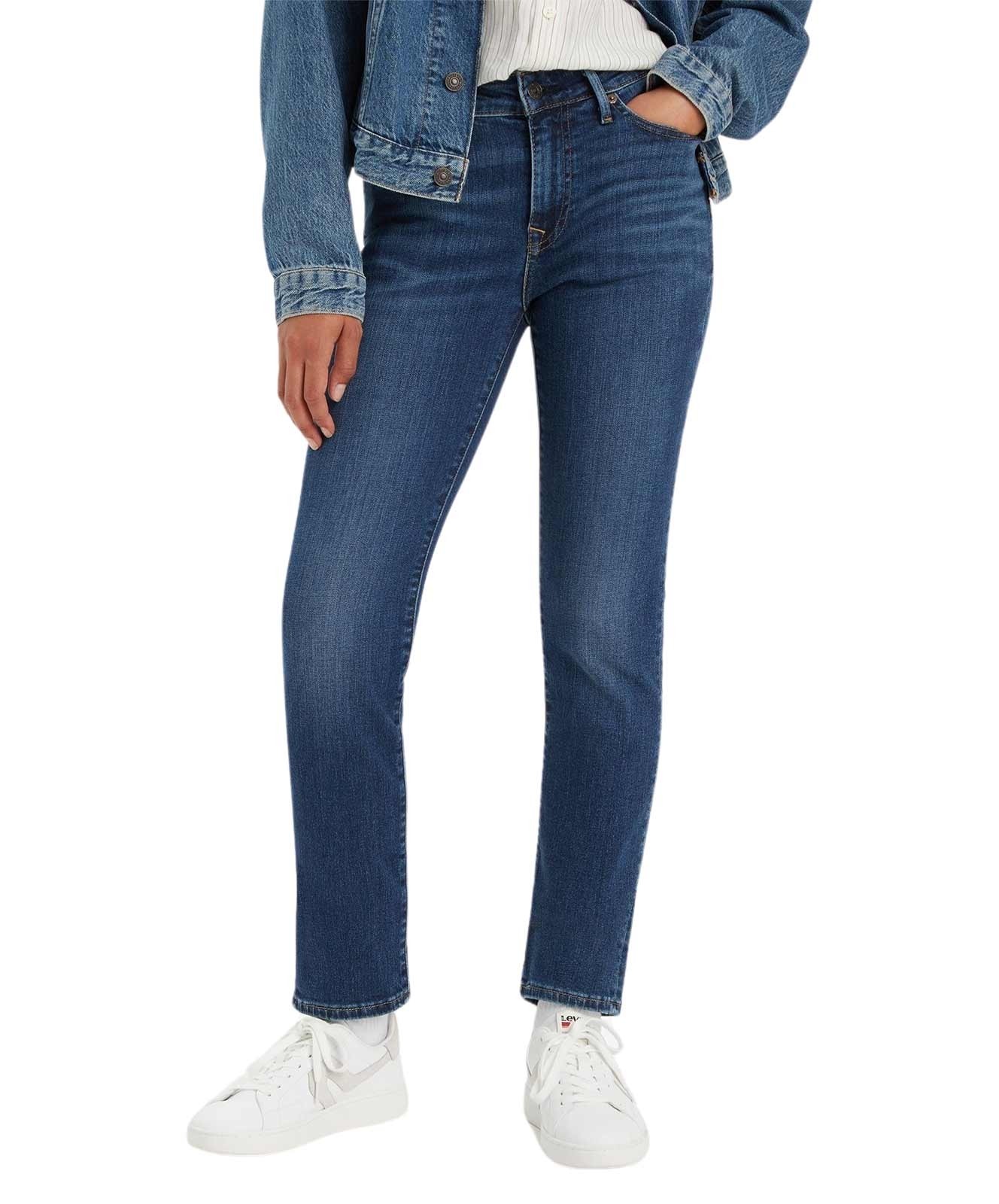 Damen Jeans 712 Slim von Levis in Blue Wave Dark