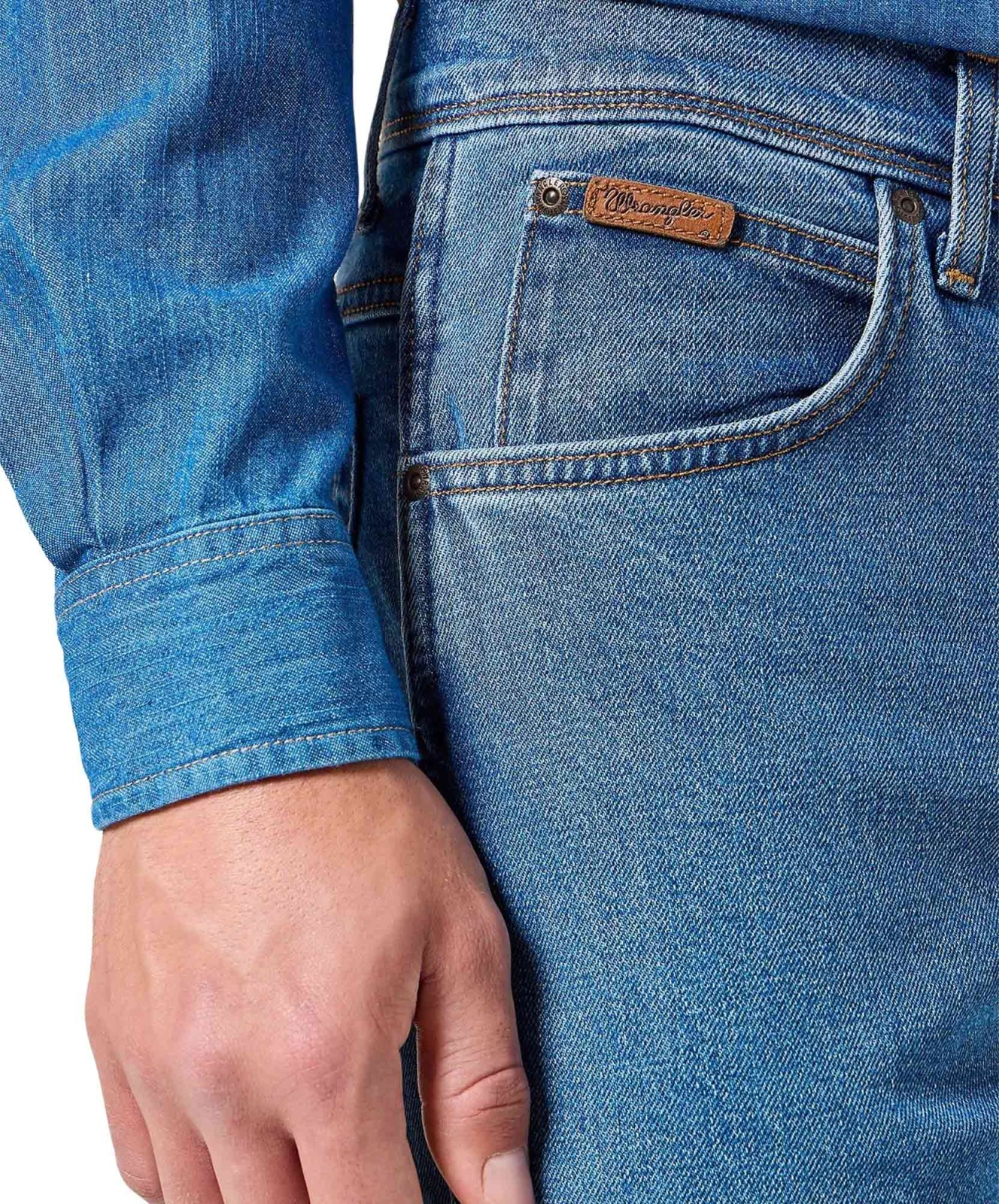 Herren Jeans Texas Stretch von Wrangler in Desert Mirage