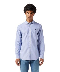 Wrangler Oxford-Hemd in hellblau mit kleinen Logo