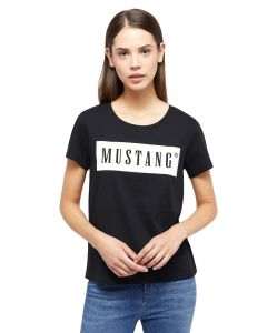 Mustang T-Shirt mit Logo Alma in Schwarz