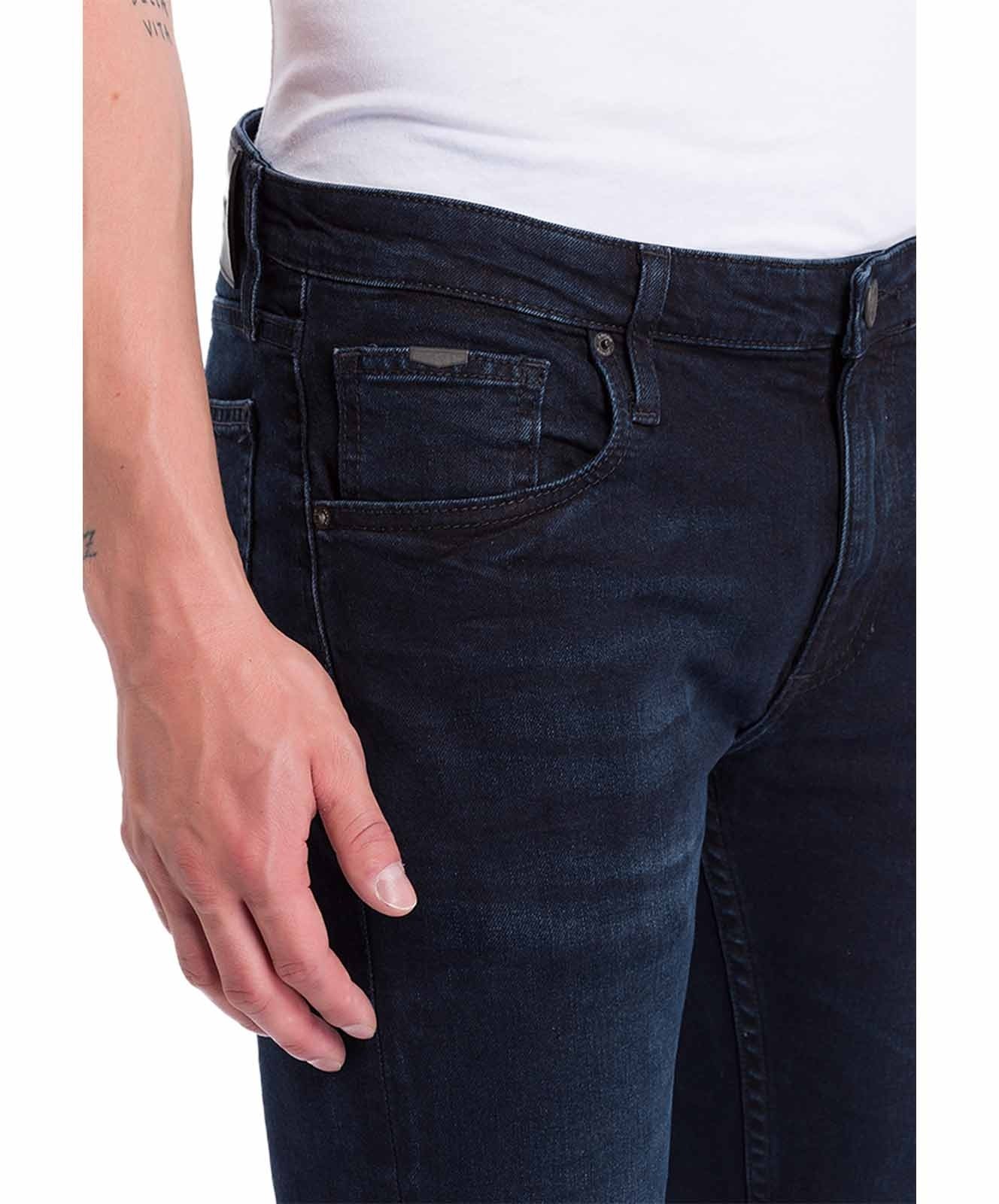 Herren Jeans Damien von Cross in Blue Black