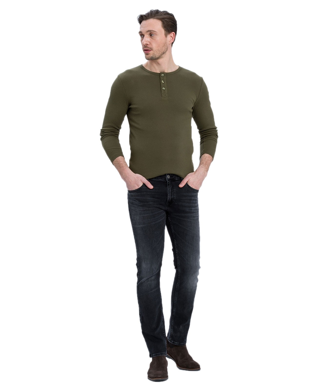 Herren Jeans Damien von Cross in Black Used