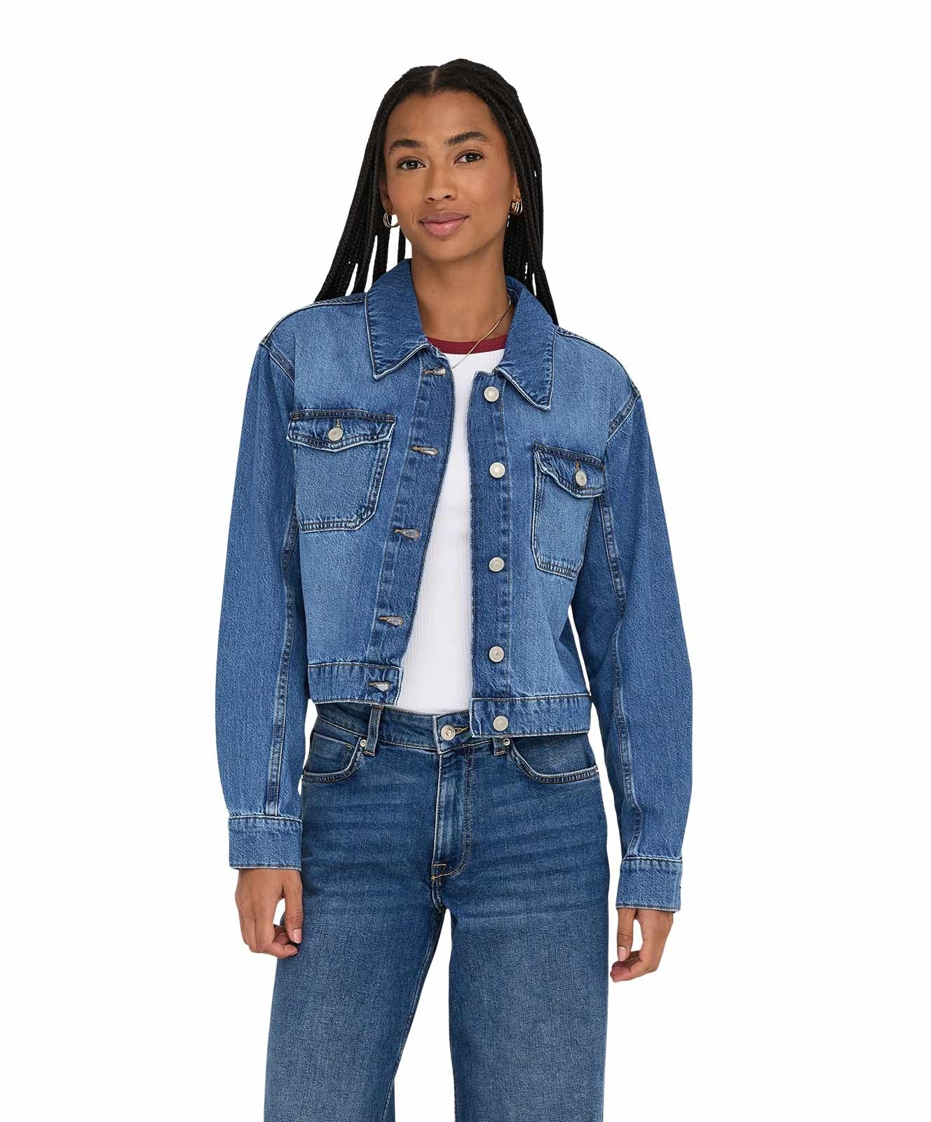 Damen Jacke Lumi von Only in Medium Blue