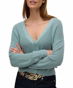 Vero Moda Strickjacke New Lexsun in Hellgrün