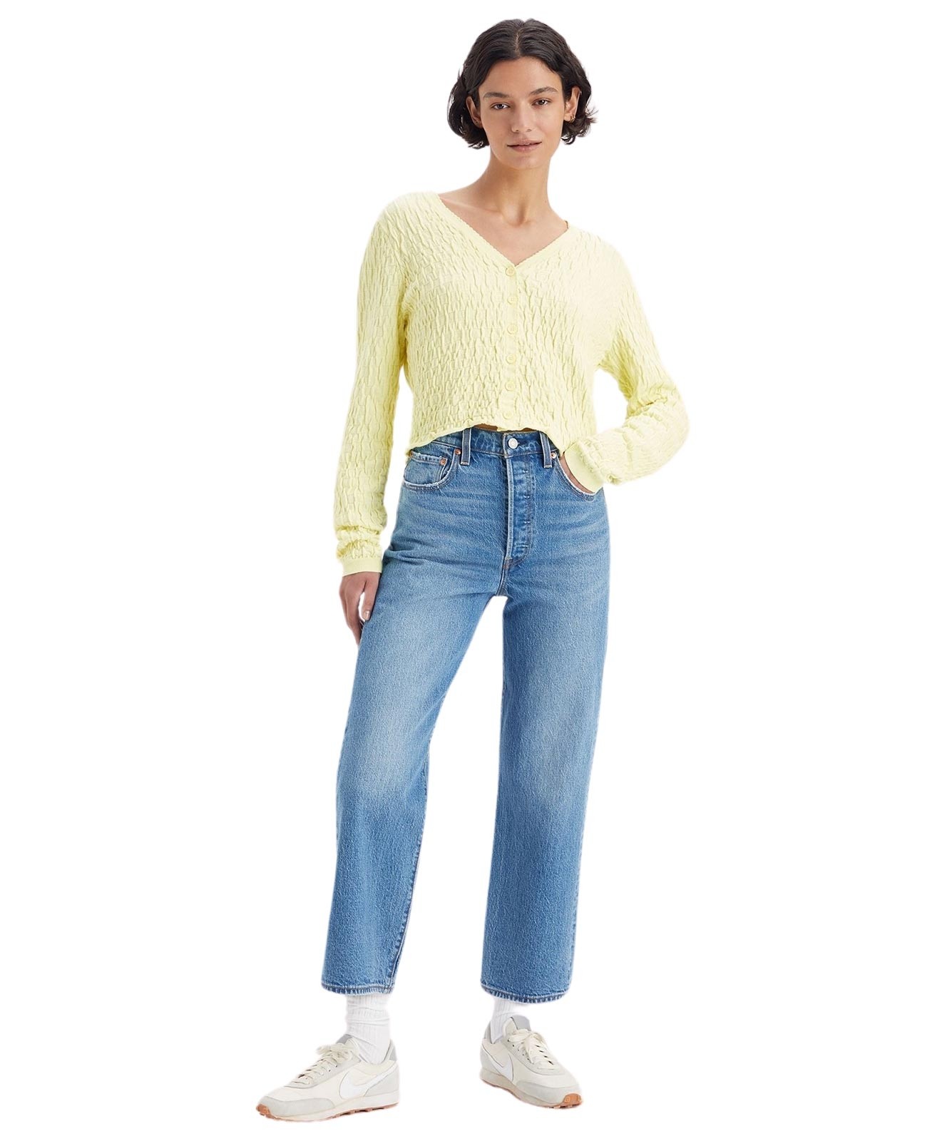 Damen Jeans Ribcage Straight Ankle von Levis in Dance Around
