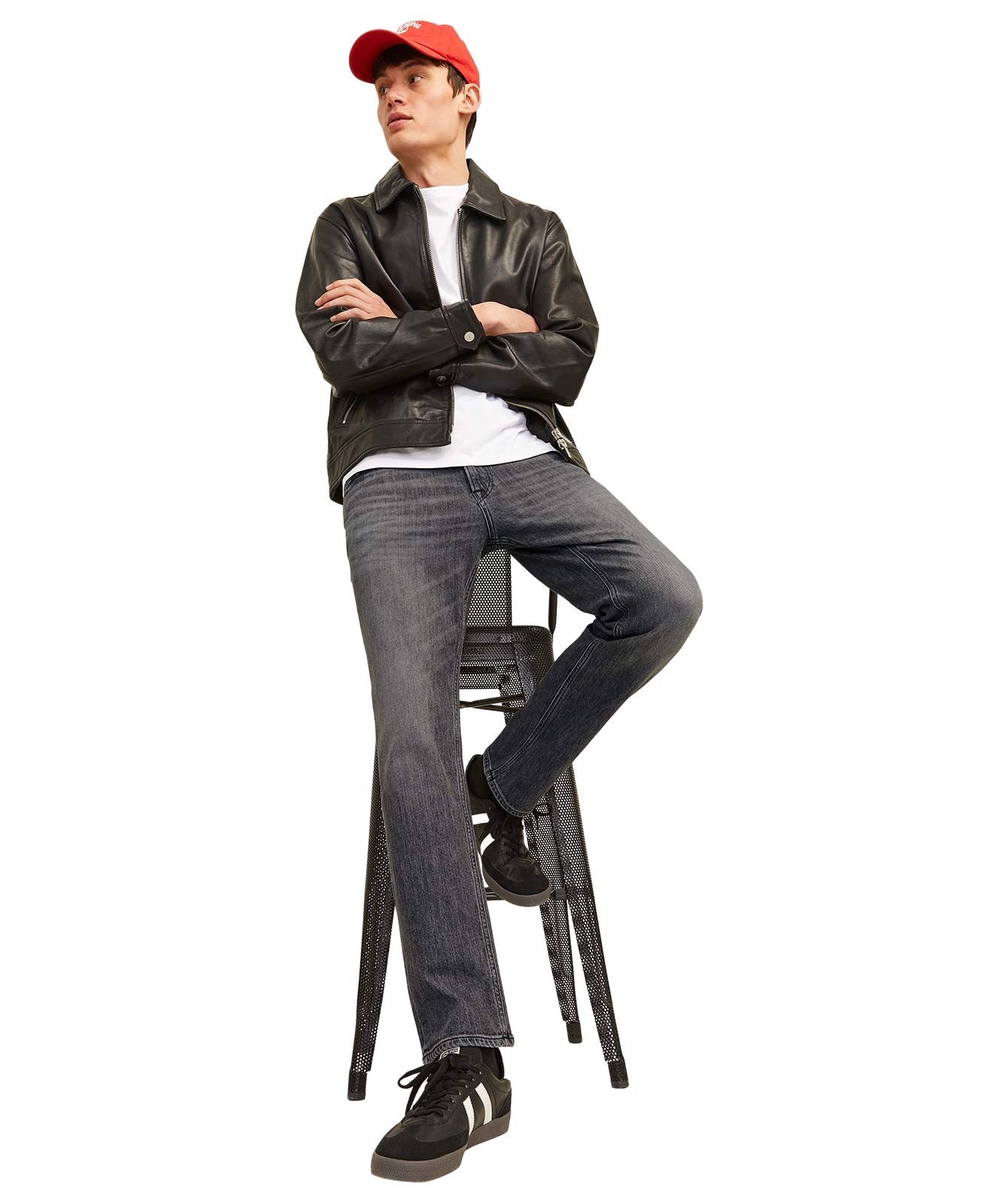 Herren Jeans Clark Original von Jack & Jones in Grey