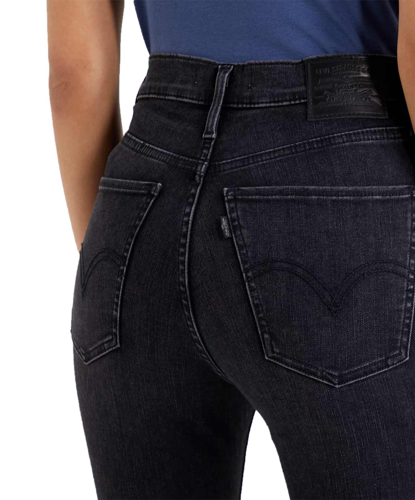 Damen Jeans Mile High von Levis in Black Ground