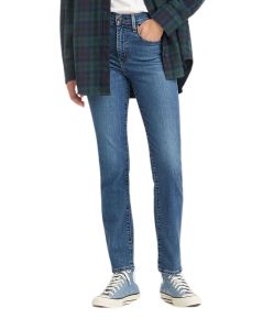 Levis 724 Jeans mit hohem Bund in Blue Wave