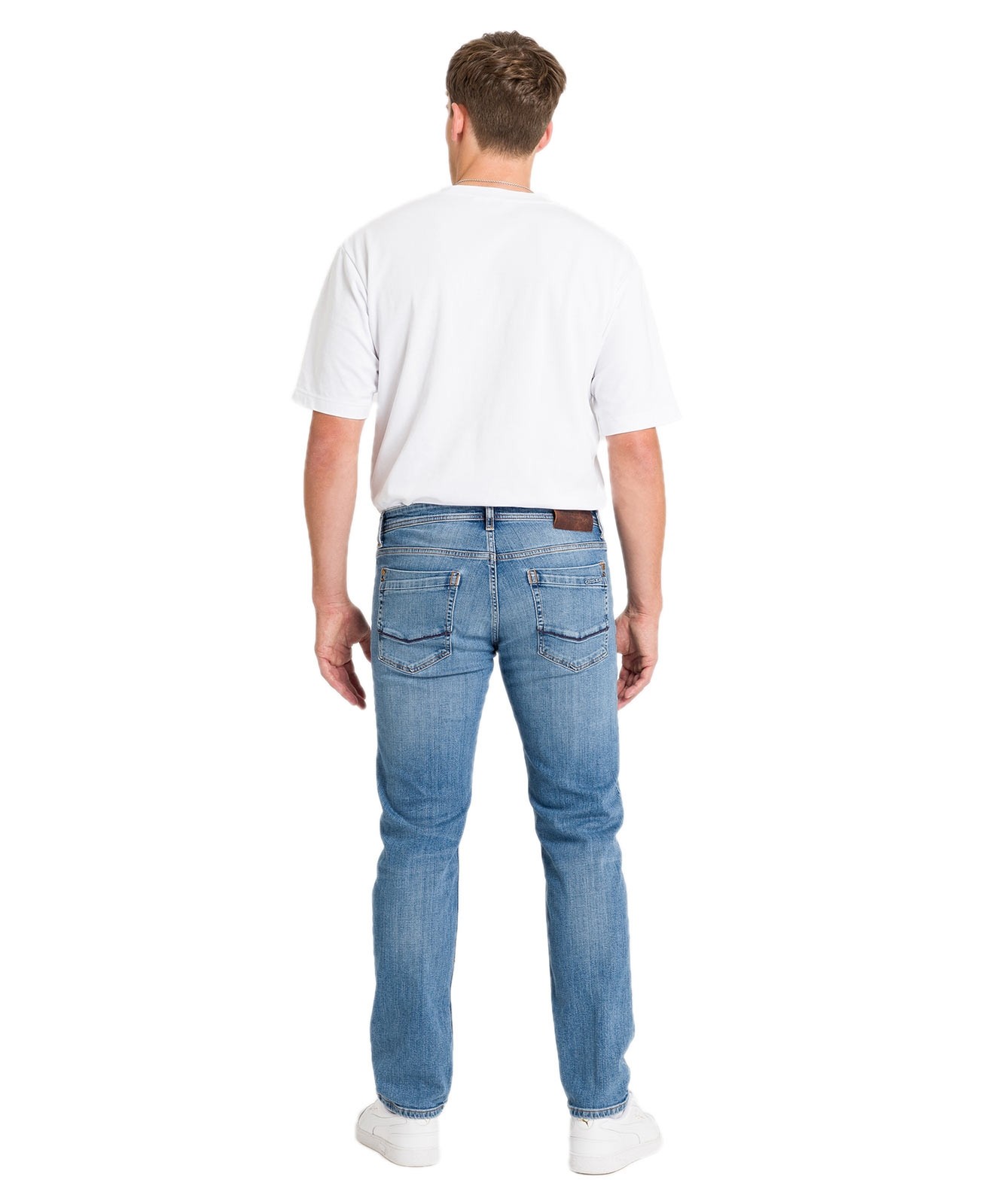 Herren Jeans Antonio von Cross in Mid Blue Washed