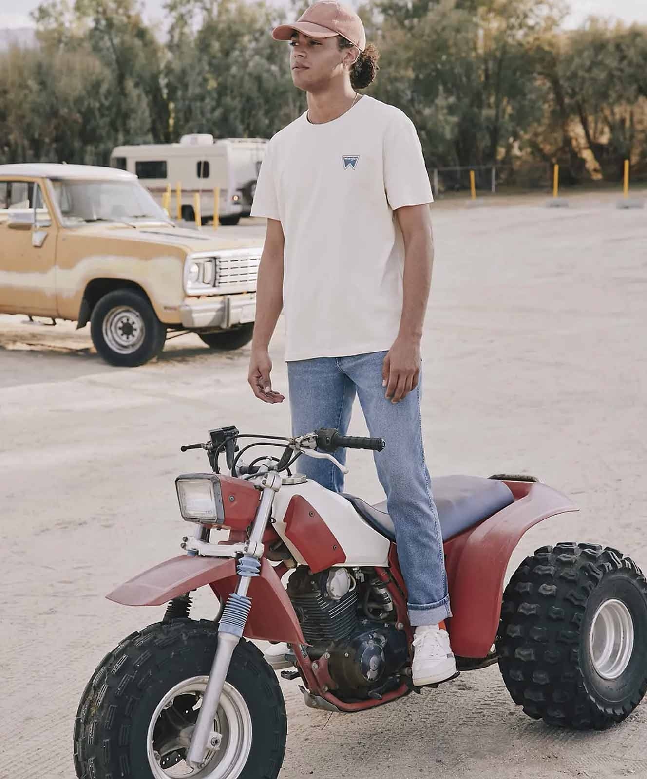 Herren Jeans River von Wrangler in Cool Twist