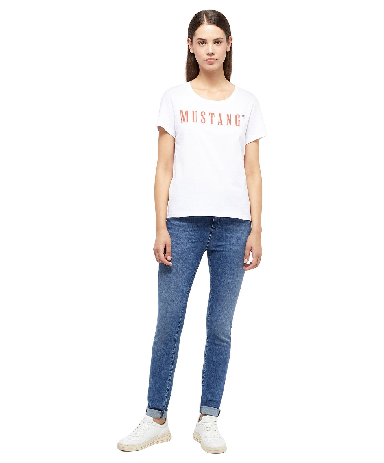 Damen Shirt Alma von Mustang in General White