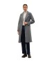 Damen Jacke Fortuneaya Long Coat von Vero Moda in Medium Grey Melange