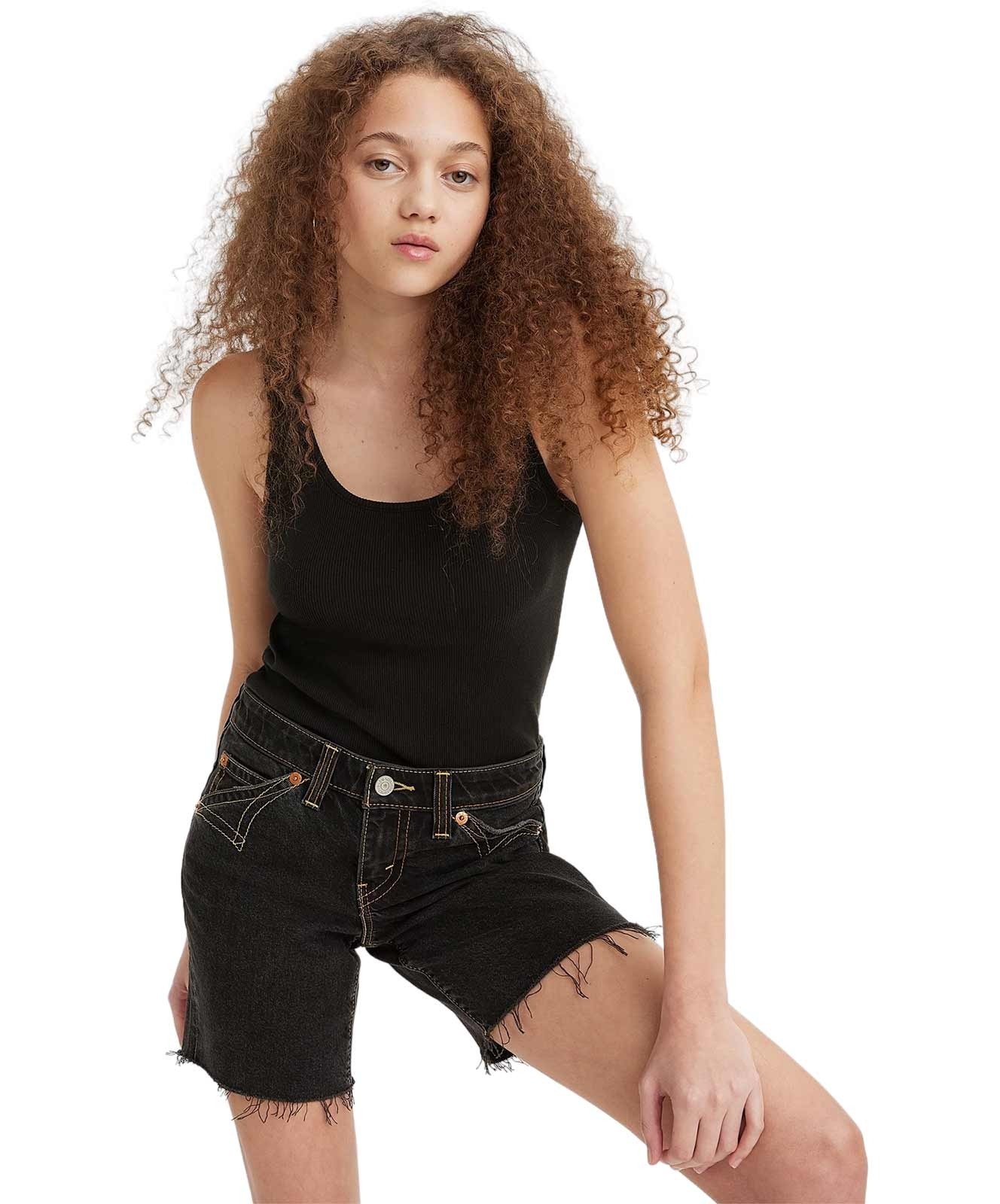 Damen Shirt Rib Tank von Levis in Caviar