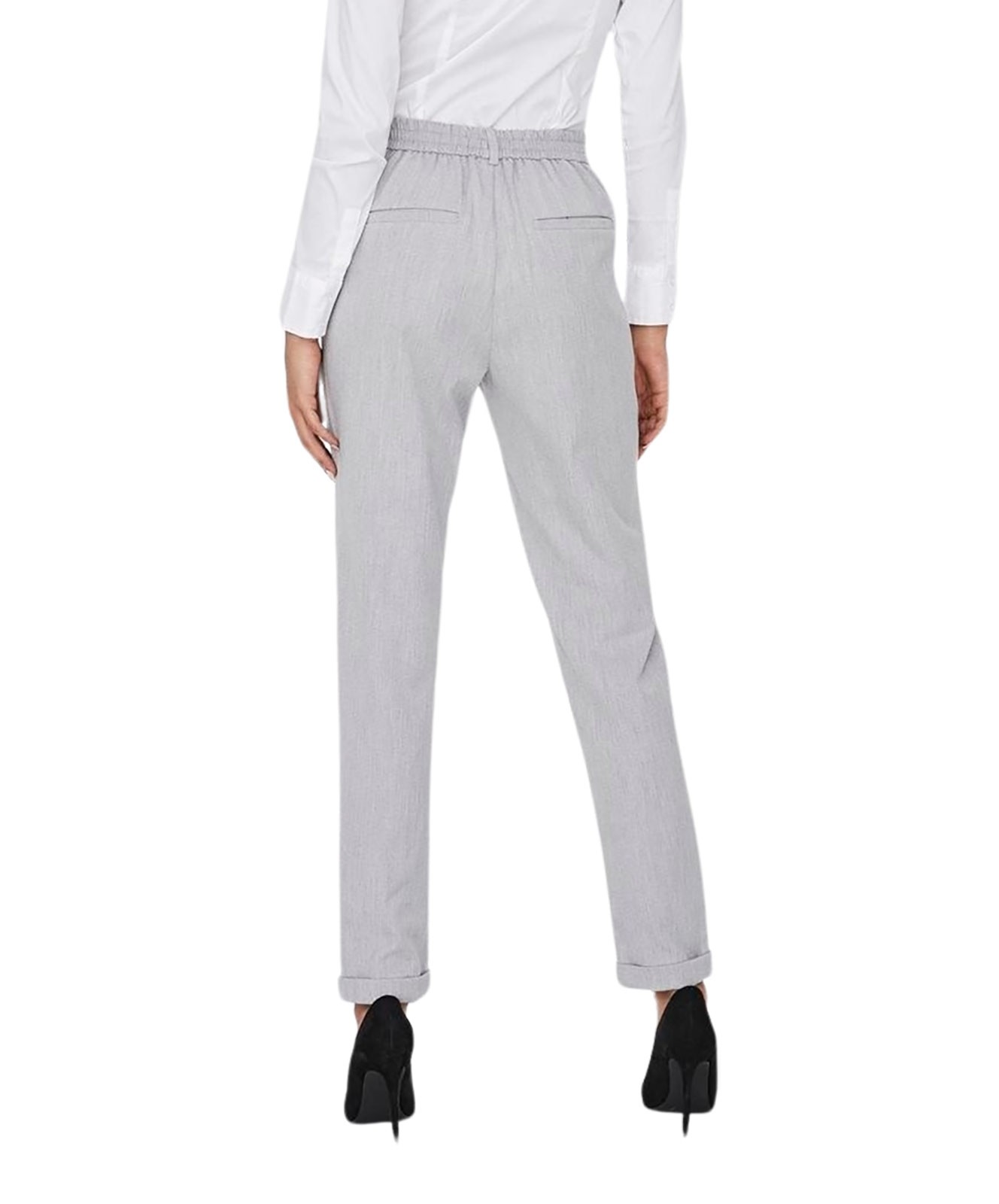 Damen Hose Maya von Vero Moda in Light Grey Melange