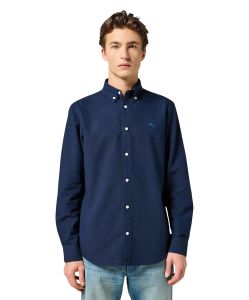Wrangler Oxford Hemd in Dunkelblau mit Button-Down-Kragen
