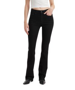 Levi's 725 Bootcut Jeans mit hohem Bund in Schwarz