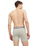 Herren Unterwäsche Solid Boxer Briefs 3 Pack von Jack & Jones in Light Grey Melange White - Navy Blazer