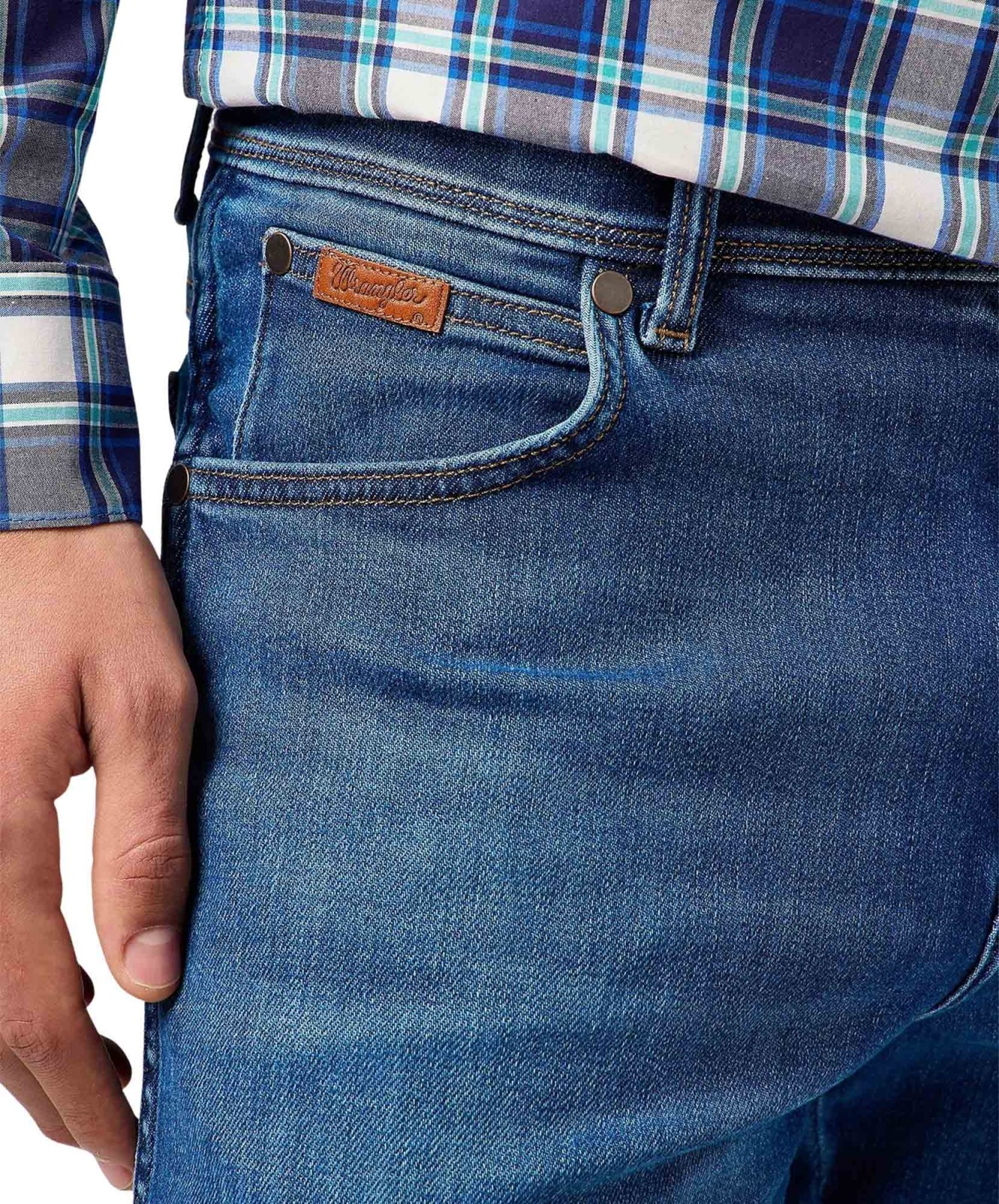 Herren Jeans Texas Stretch von Wrangler in Verdant Tone